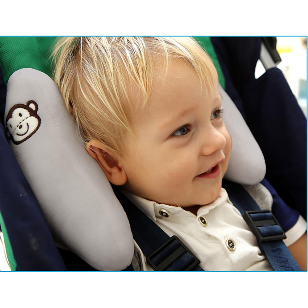 StoHua banana travel pillow side-fastener secures a snug fit