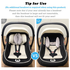 StoHua infant car seat support helps keep a child’s head centered