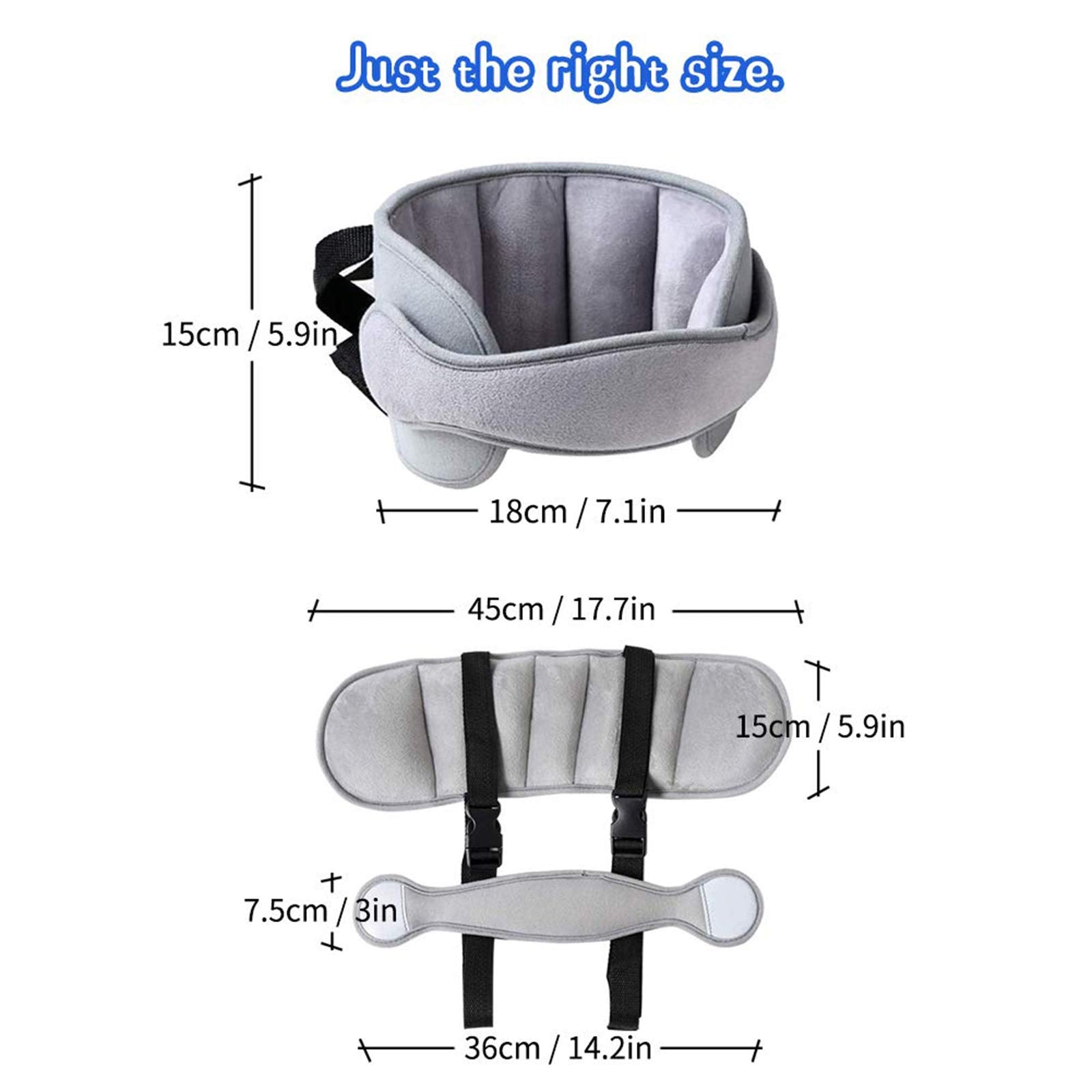 StoHua neck-support pillow with buckle adds security on trips.