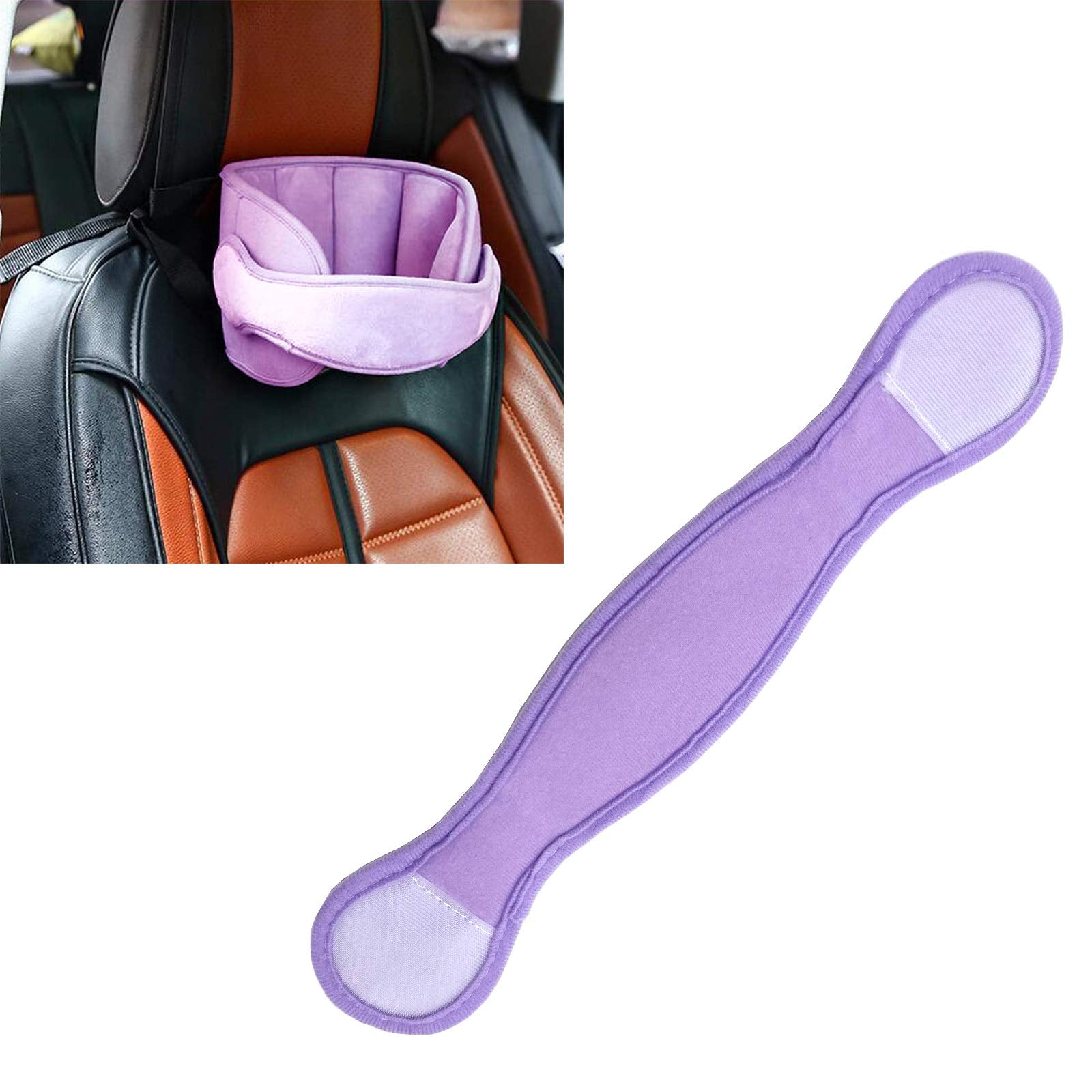 StoHua purple head hold strap offers comfortable ride support.