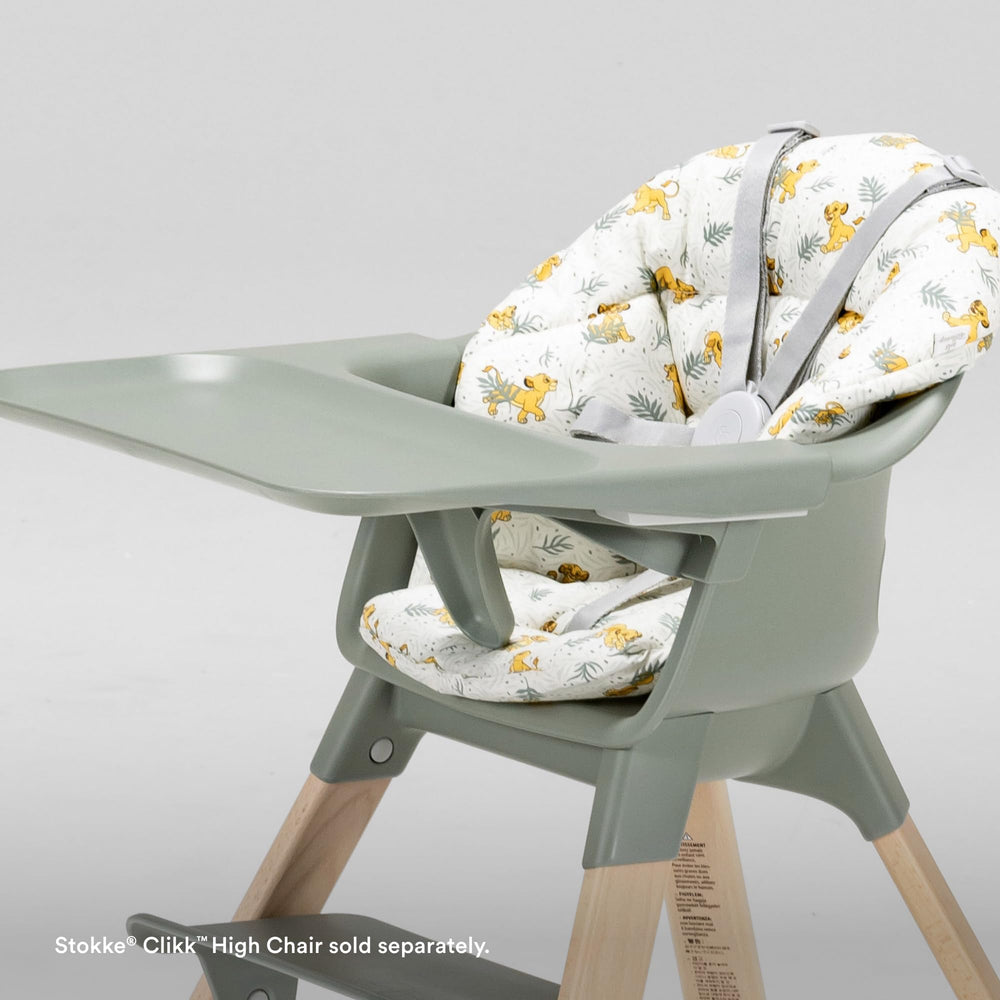 Stokke Clikk Cushion water-repellent coating close-up for quick cleaning