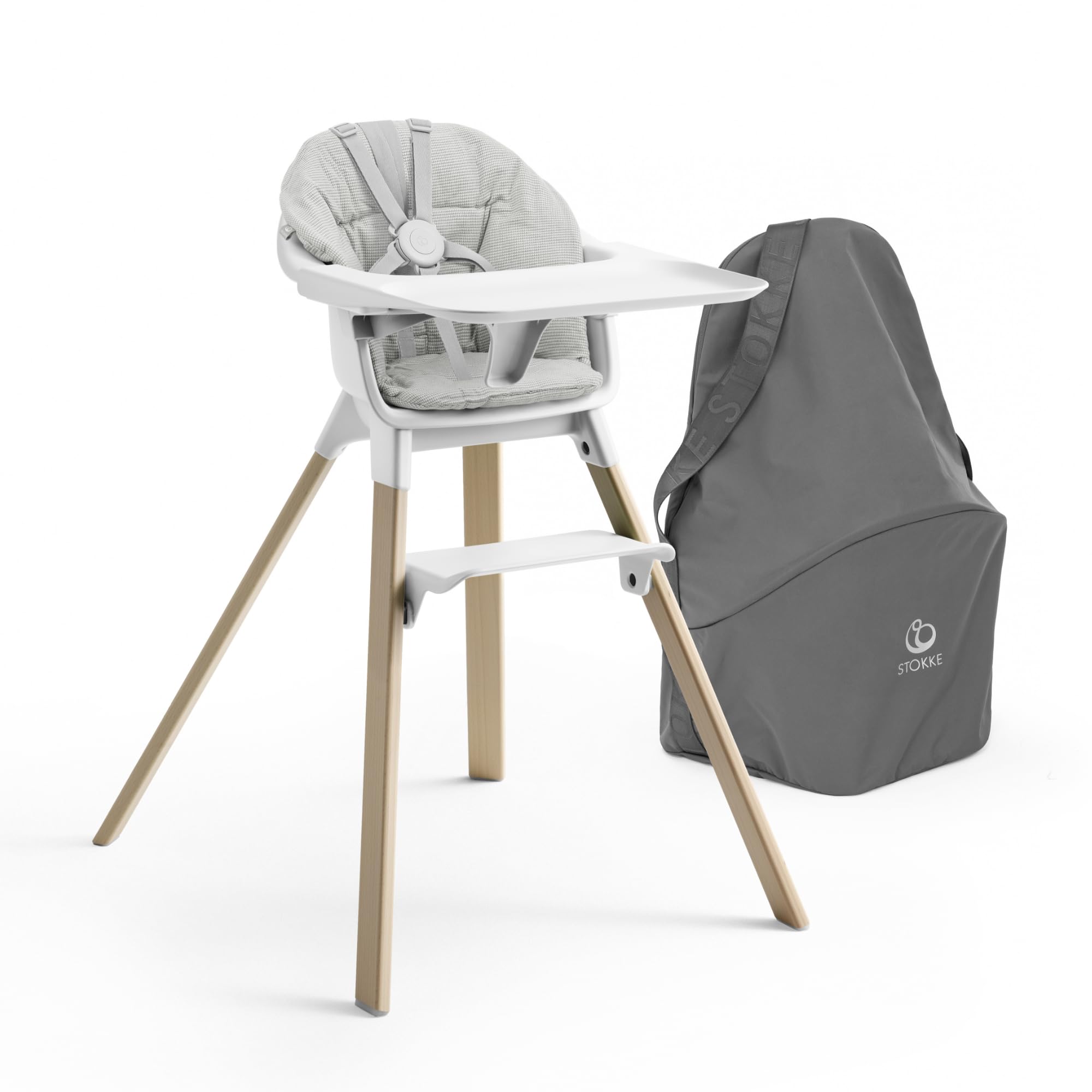 Stokke Clikk high chair white for easy family meals