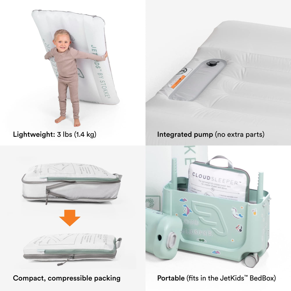 Stokke CloudSleeper packing cube enables compact travel and easy storage
