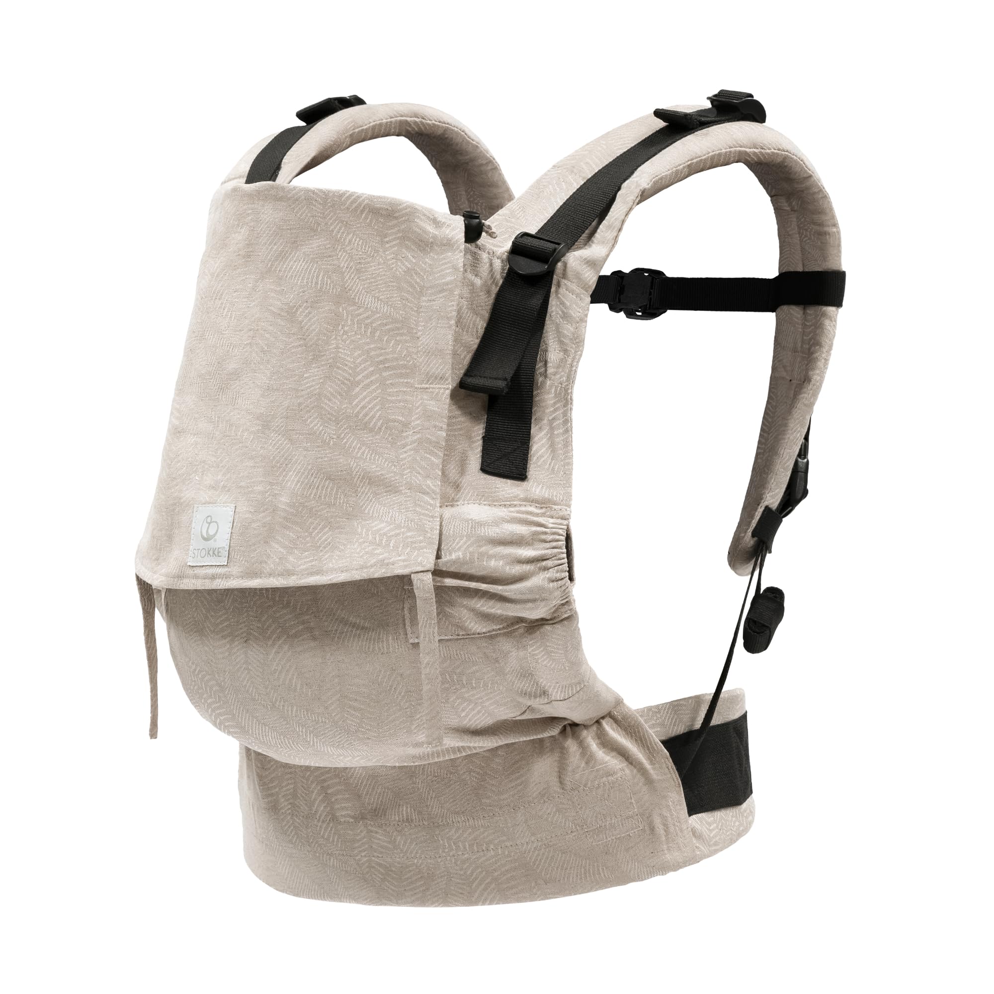 Stokke Limas Carrier Flex front carry view with ergonomic support for baby.