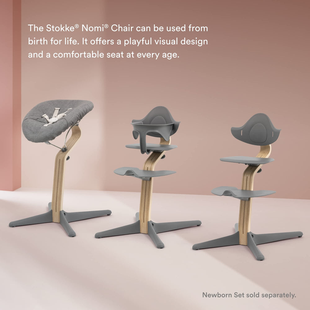 Stokke Nomi high chair makes cleanup after meals effortless.