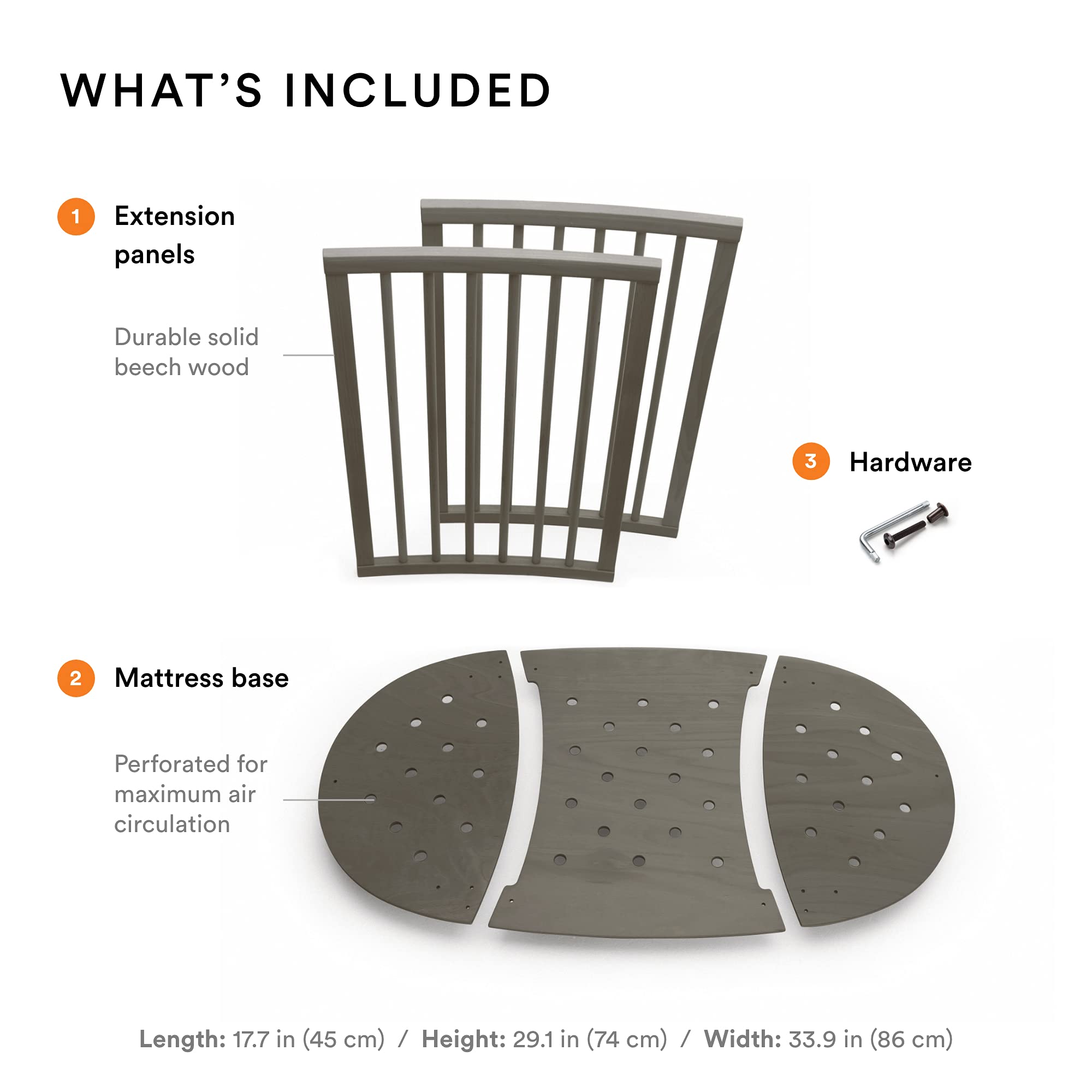Stokke Sleepi Bed Extension V2 hazy grey compatibility note clarifies pre-September 2022 products