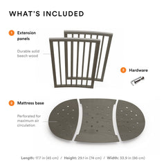 Stokke Sleepi Bed Extension V2 hazy grey compatibility note clarifies pre-September 2022 products