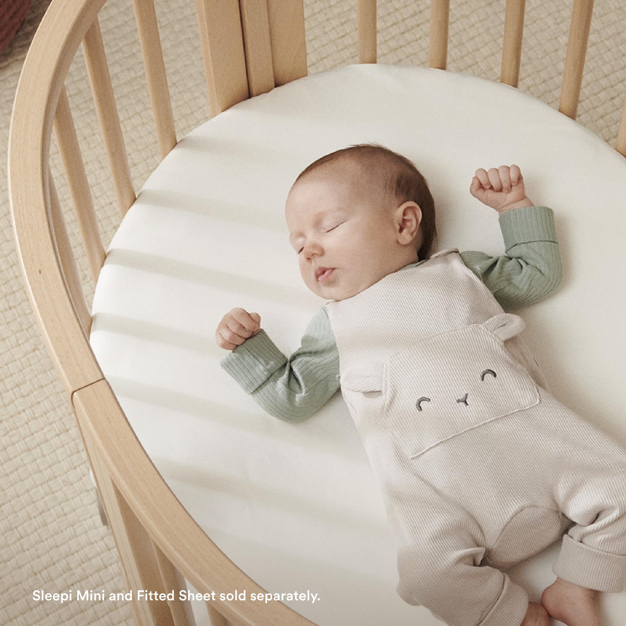 Stokke Sleepi Mini Mattress emphasizes breathable design for safe sleep environments.