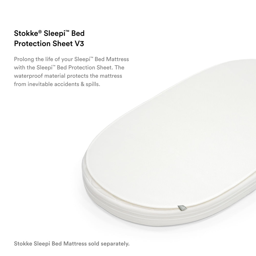 Stokke Sleepi Protection Sheet V3 white breathable mesh for airflow and comfort