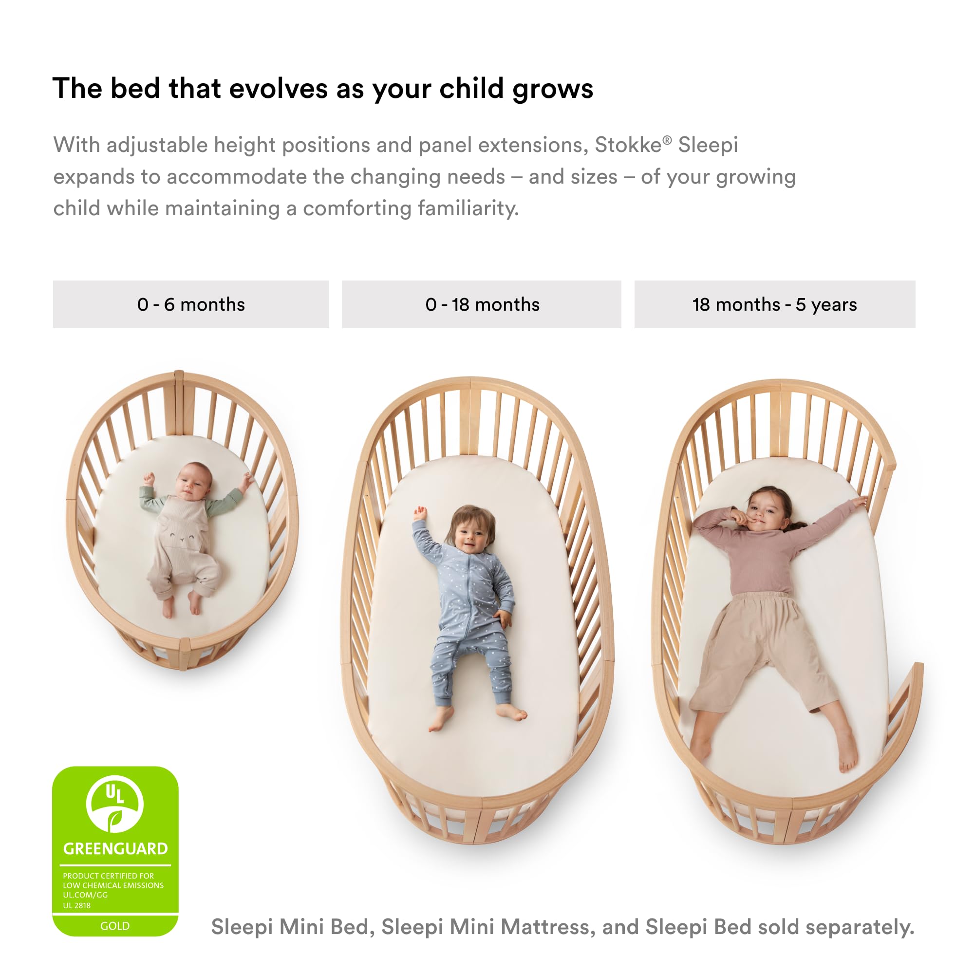 Stokke Sleepi V3 Bed Mattress Air quick-drying core reduces moisture after spills.
