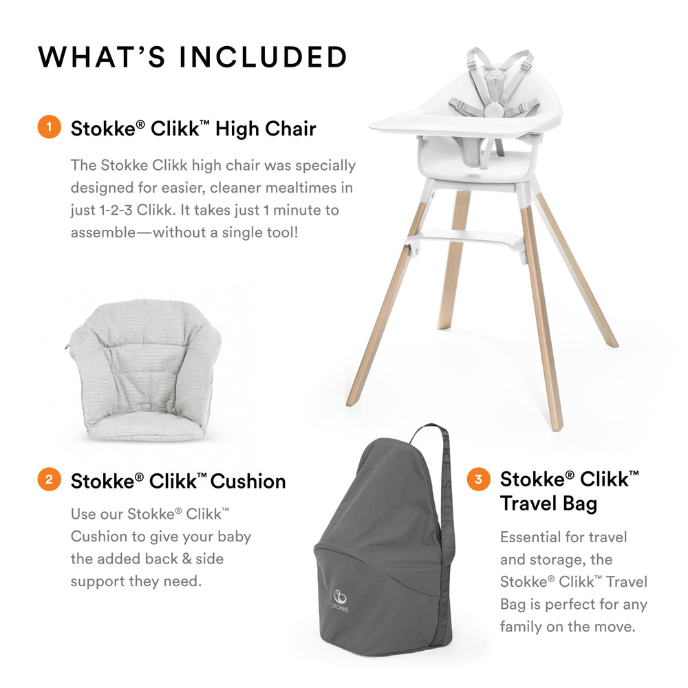 Stokke travel bag Clikk keeps parts organized for travel