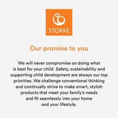 Stokke Tray for Nomi white with smooth edges for easy cleaning