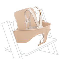 Stokke Tripp Trapp Baby Set 2 Natural backrest provides stable support for tiny sitters during meals.