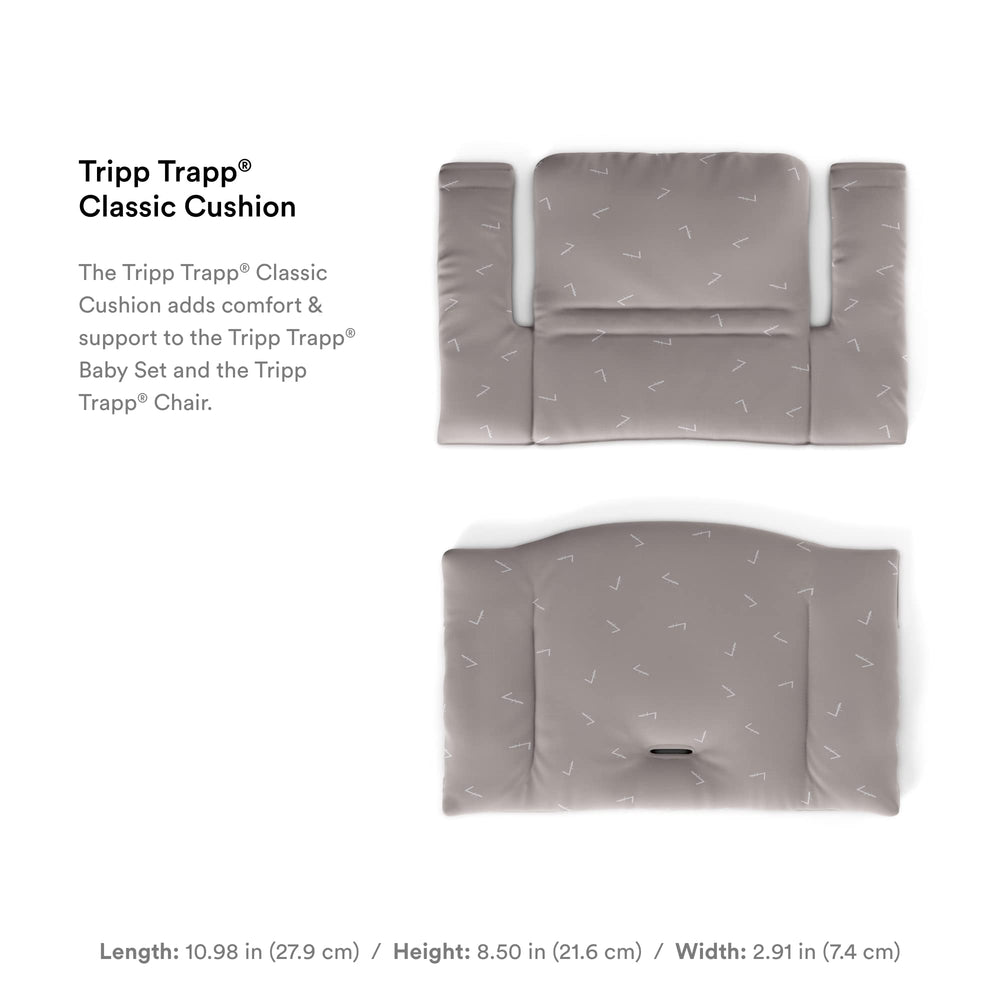 Stokke Tripp Trapp Classic Cushion Icon Grey machine-washable fabric for busy families