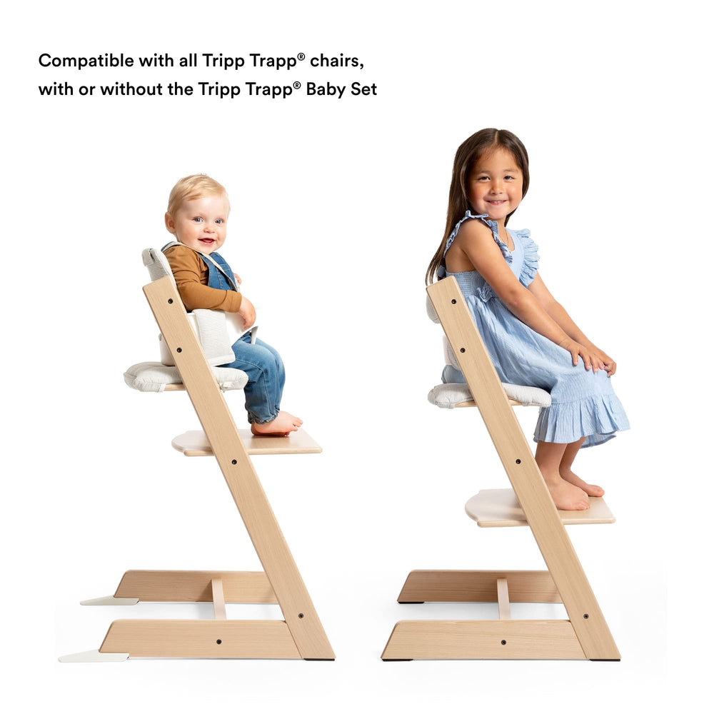 Stokke Tripp Trapp Classic Cushion Icon Grey with Baby Set compatibility for flexible seating