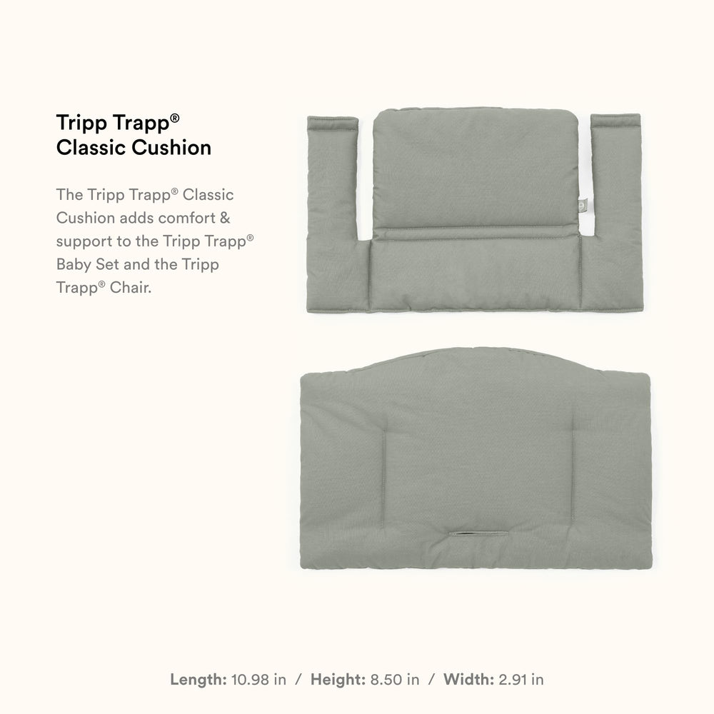 Stokke Tripp Trapp Cushion 2 Glacier Green machine-washable for quick cleanup after meals