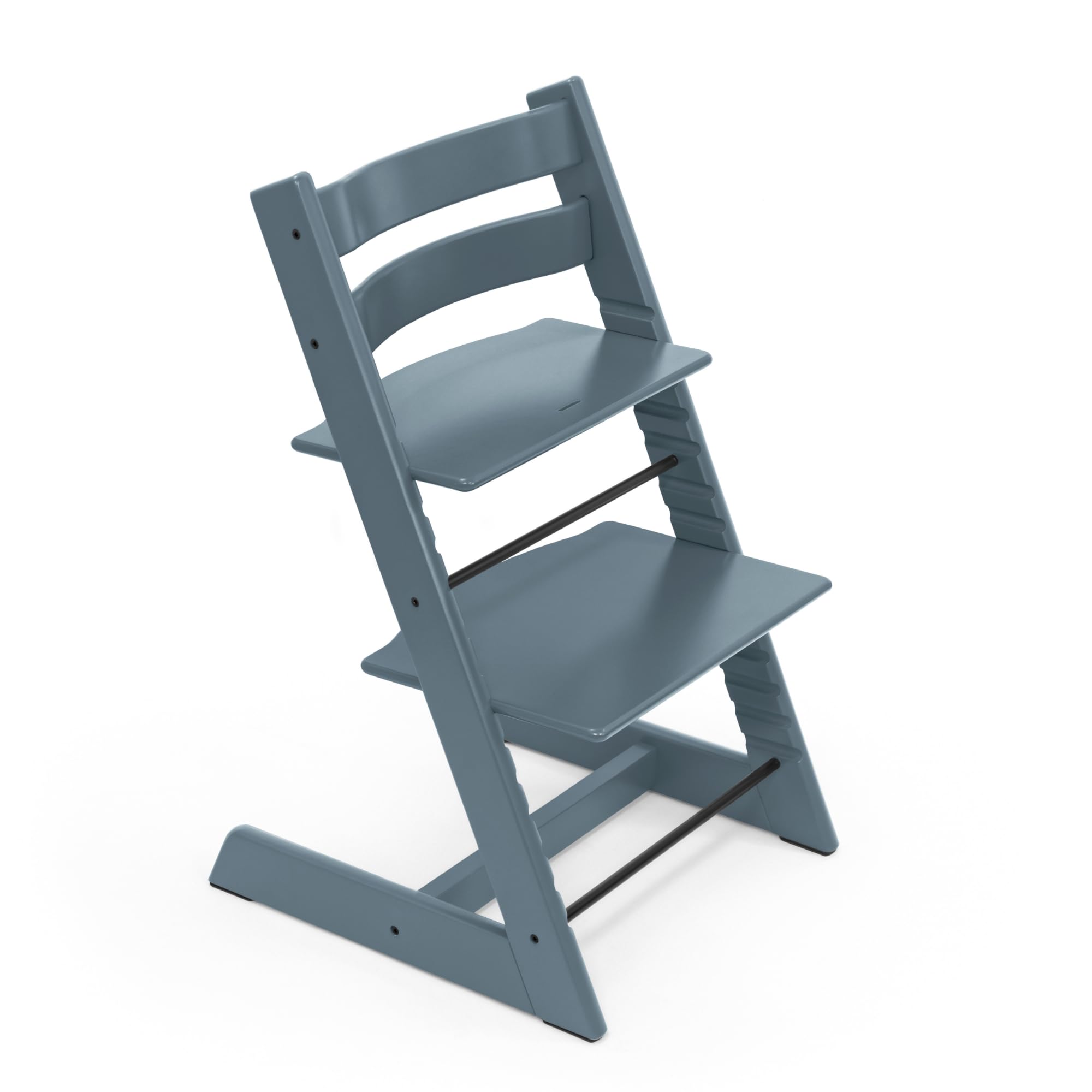Stokke Tripp Trapp Fjord Blue chair front view enables inclusive family dining