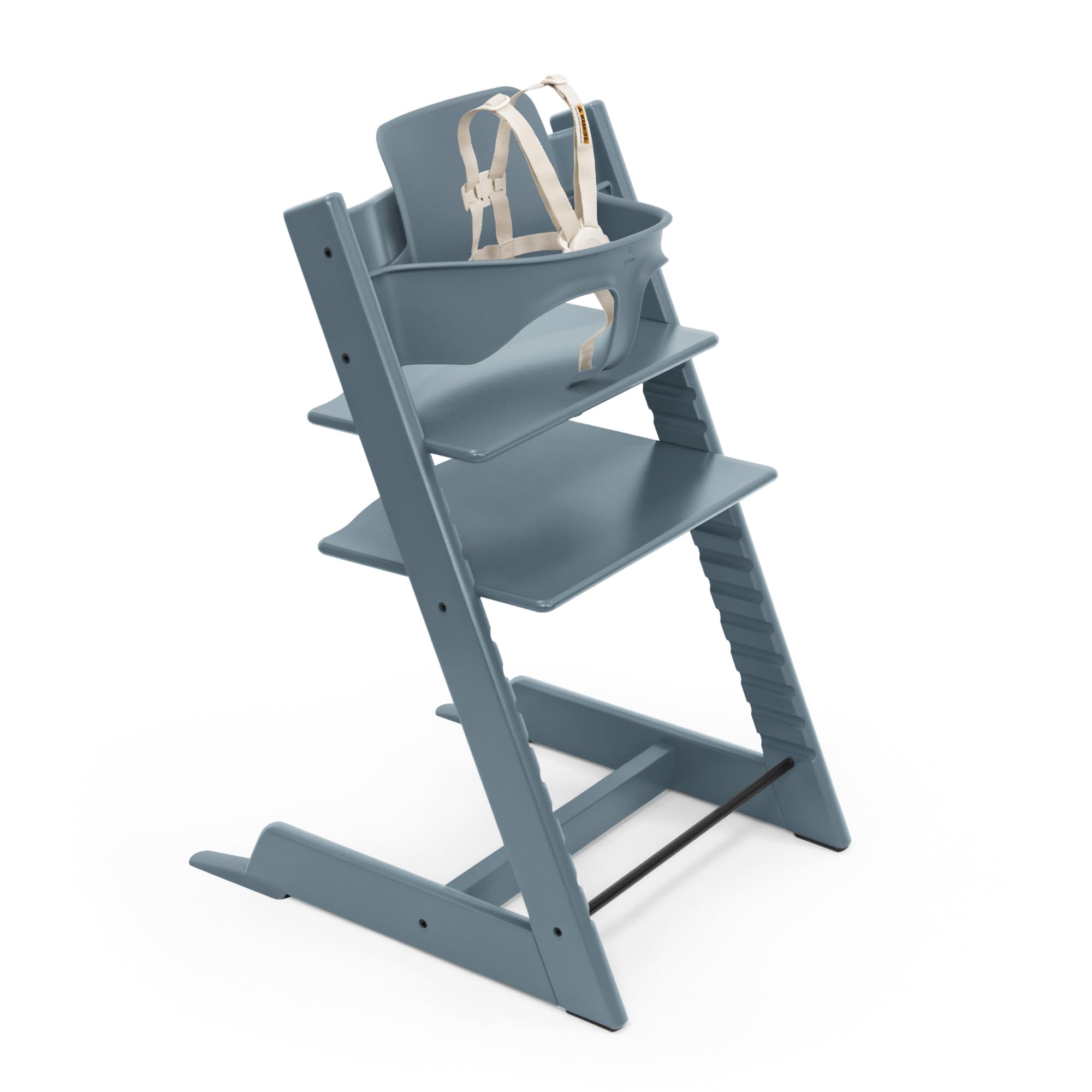 Stokke Tripp Trapp 2 Fjord Blue front view for ergonomic family dining