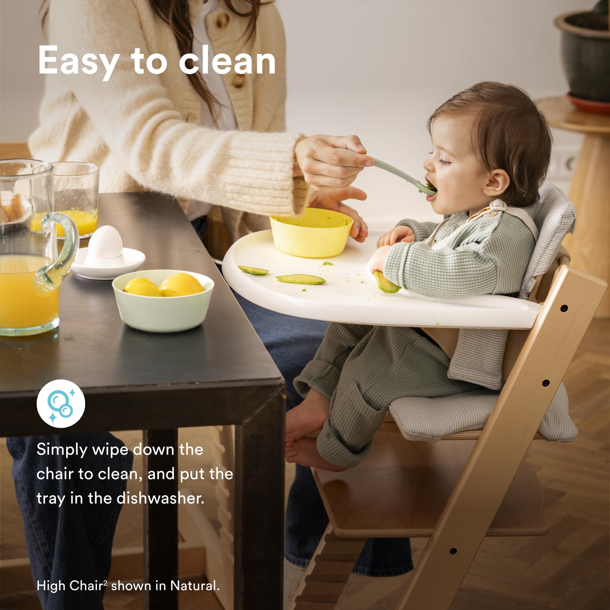 Stokke Tripp Trapp gliders improve stability on varying floors