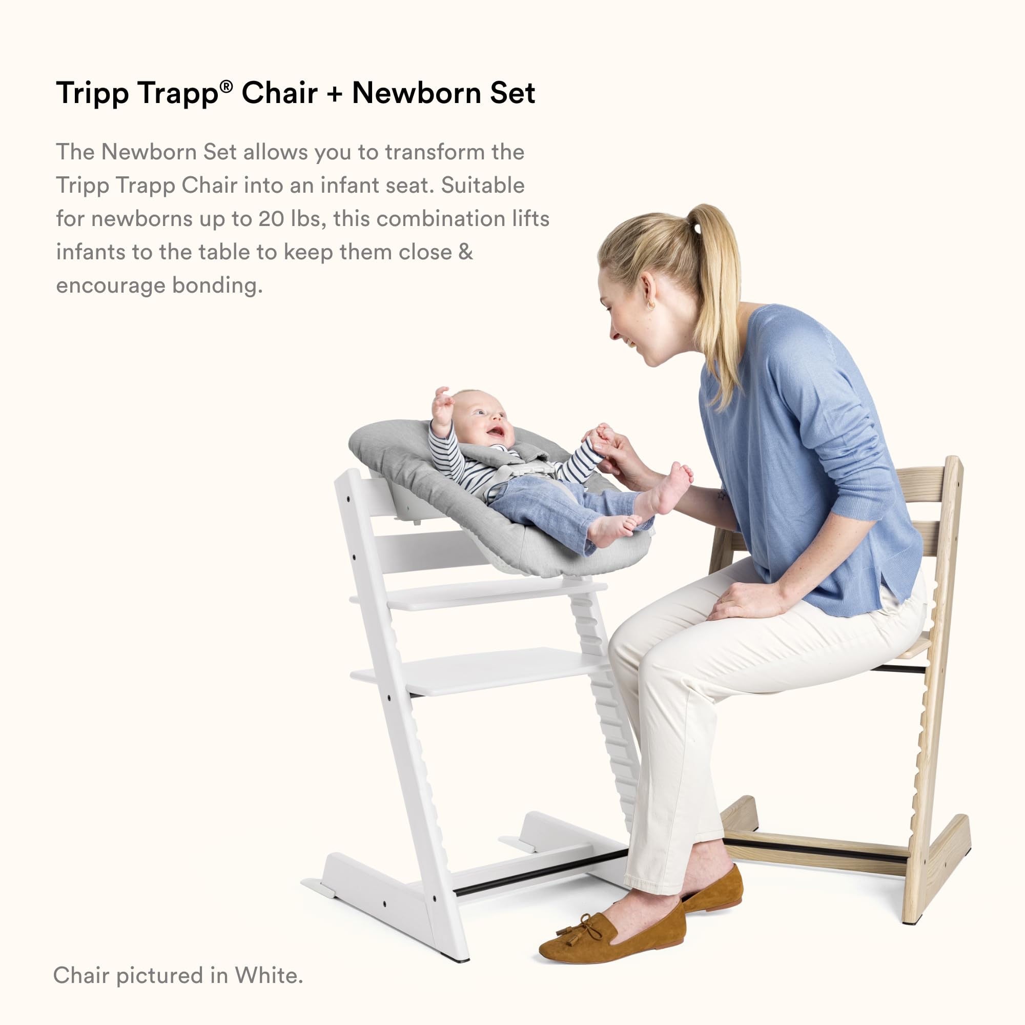 Stokke Tripp Trapp newborn textile grey removable and washable