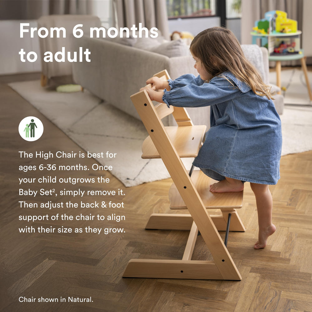 Stokke Tripp Trapp setup shown at dining room table