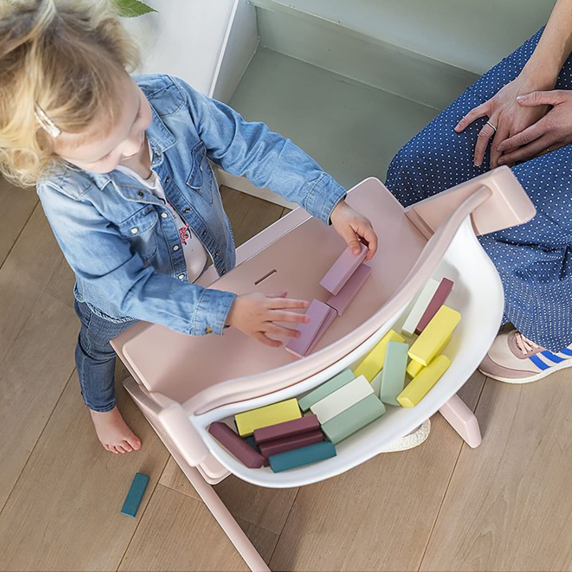Stokke Tripp Trapp Storage versatile use across the chair lifecycle.