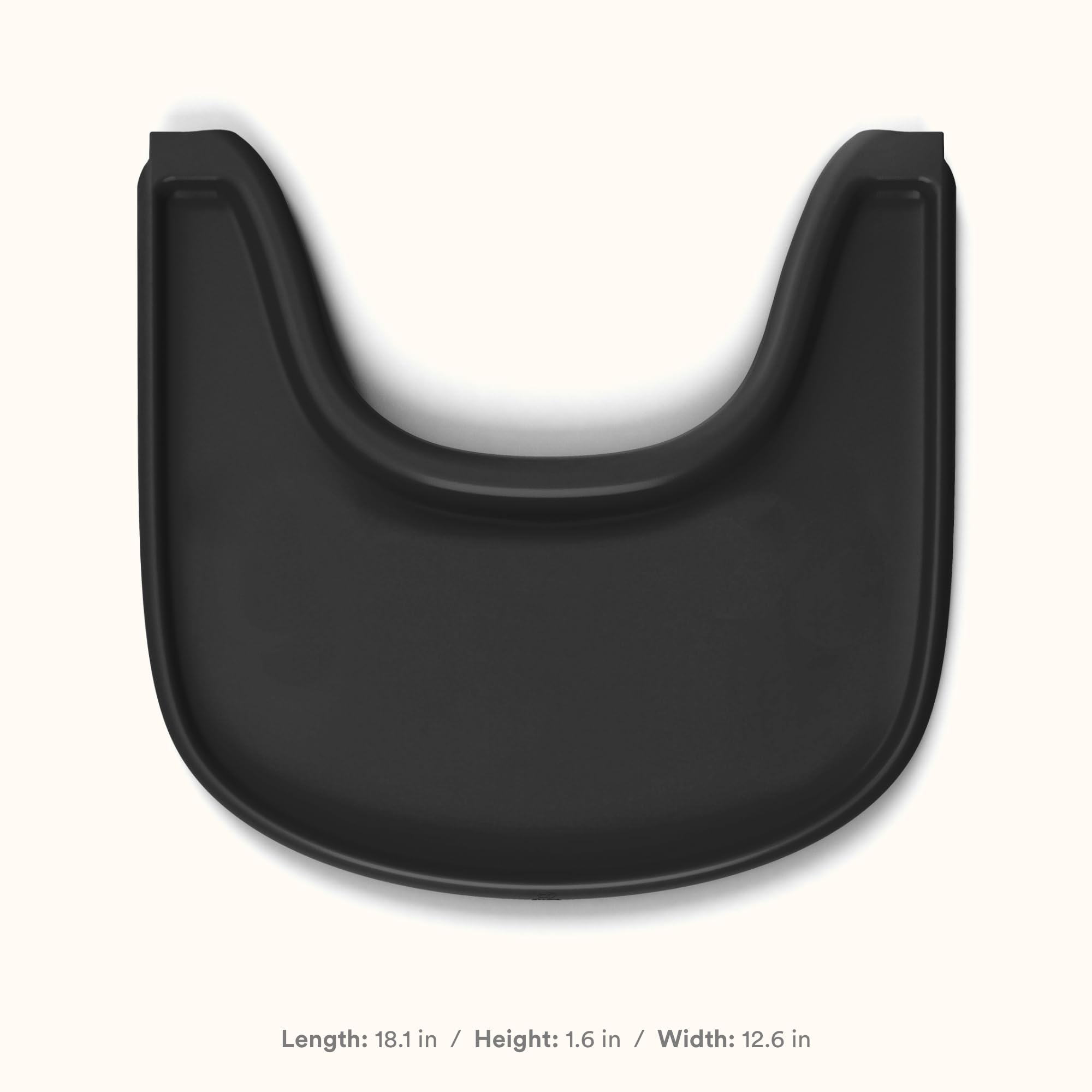 Stokke Tripp Trapp Tray Black easy-clean surface after spills.