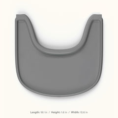 Stokke Tripp Trapp Tray Storm Grey surface detail emphasizes durable, wipe-clean material.