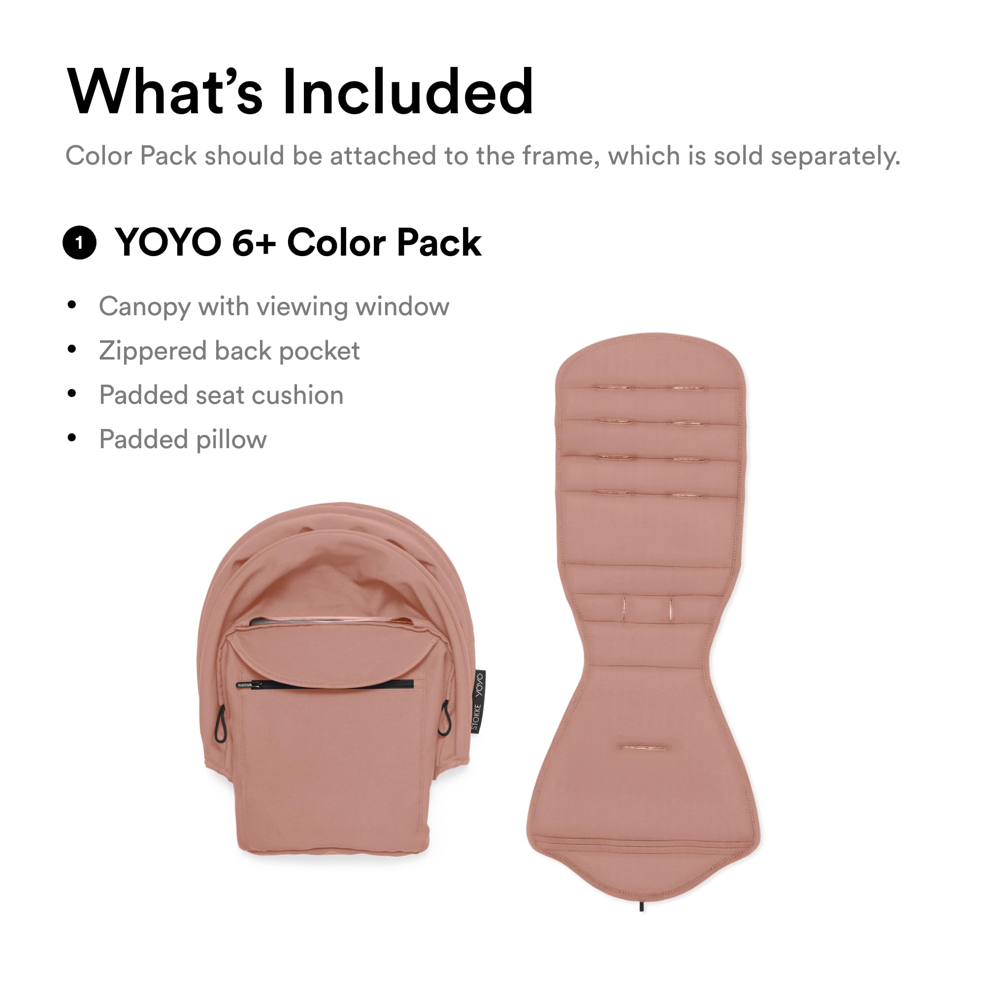 Stokke YOYO6+ Ginger travel-friendly design fits overhead compartments