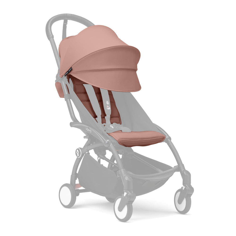Stokke YOYO6+ Ginger seat pad provides added back support for growing children