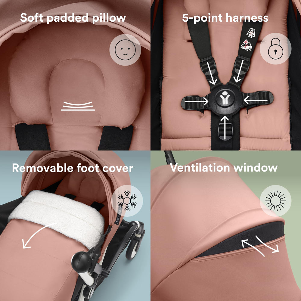 Stokke YOYO 0+ newborn pack ginger folding frame for quick use
