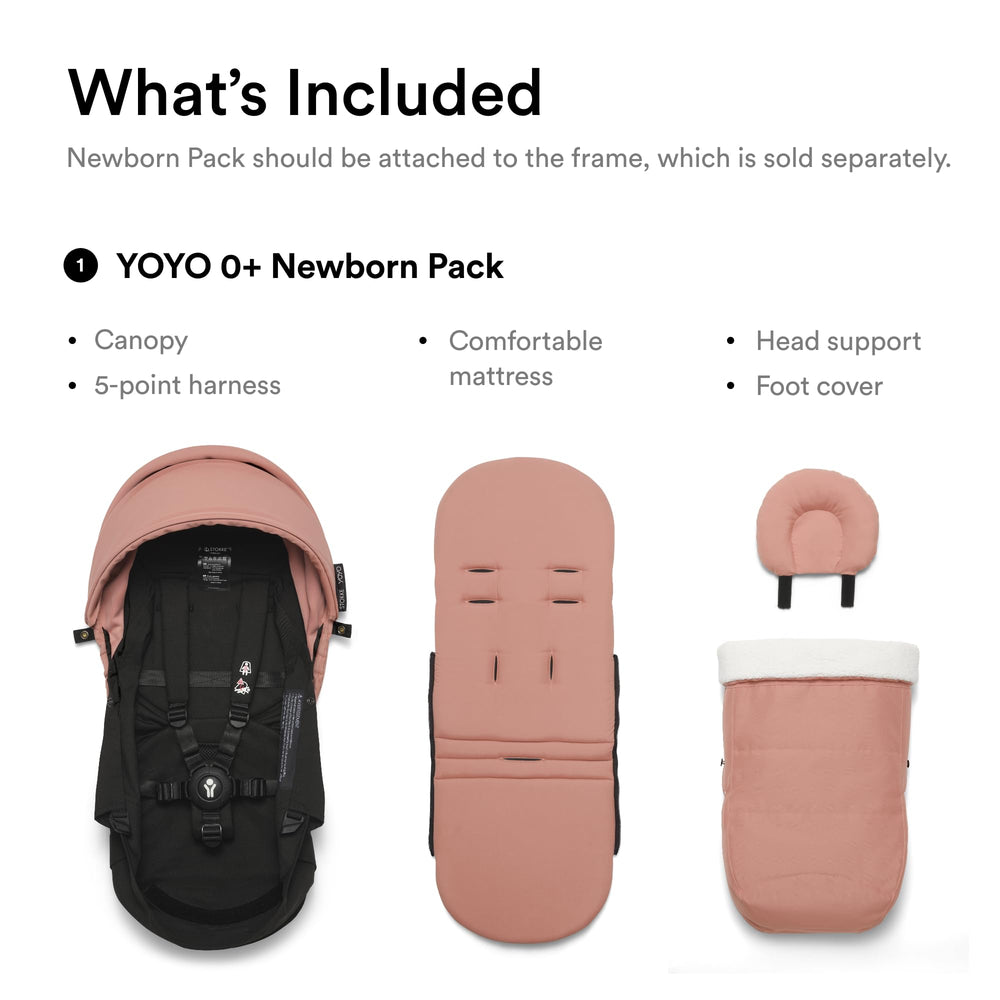 Stokke YOYO 0+ newborn pack ginger travel carry-on fit