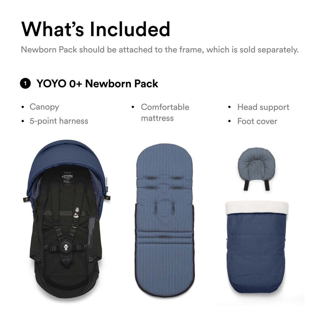 Stokke Yoyo 0+ newborn pack grow-color-pack enables stylish frame transition