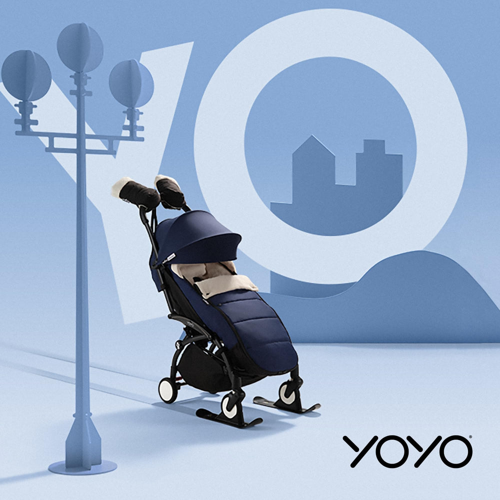 Stokke YOYO Footmuff is machine washable for quick cleanup.