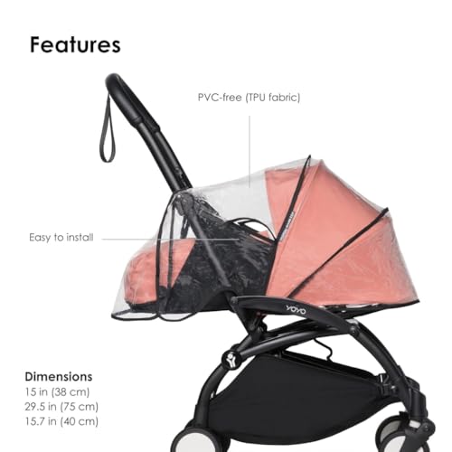 Stokke YOYO rain cover compatible with YOYO models for versatile use.