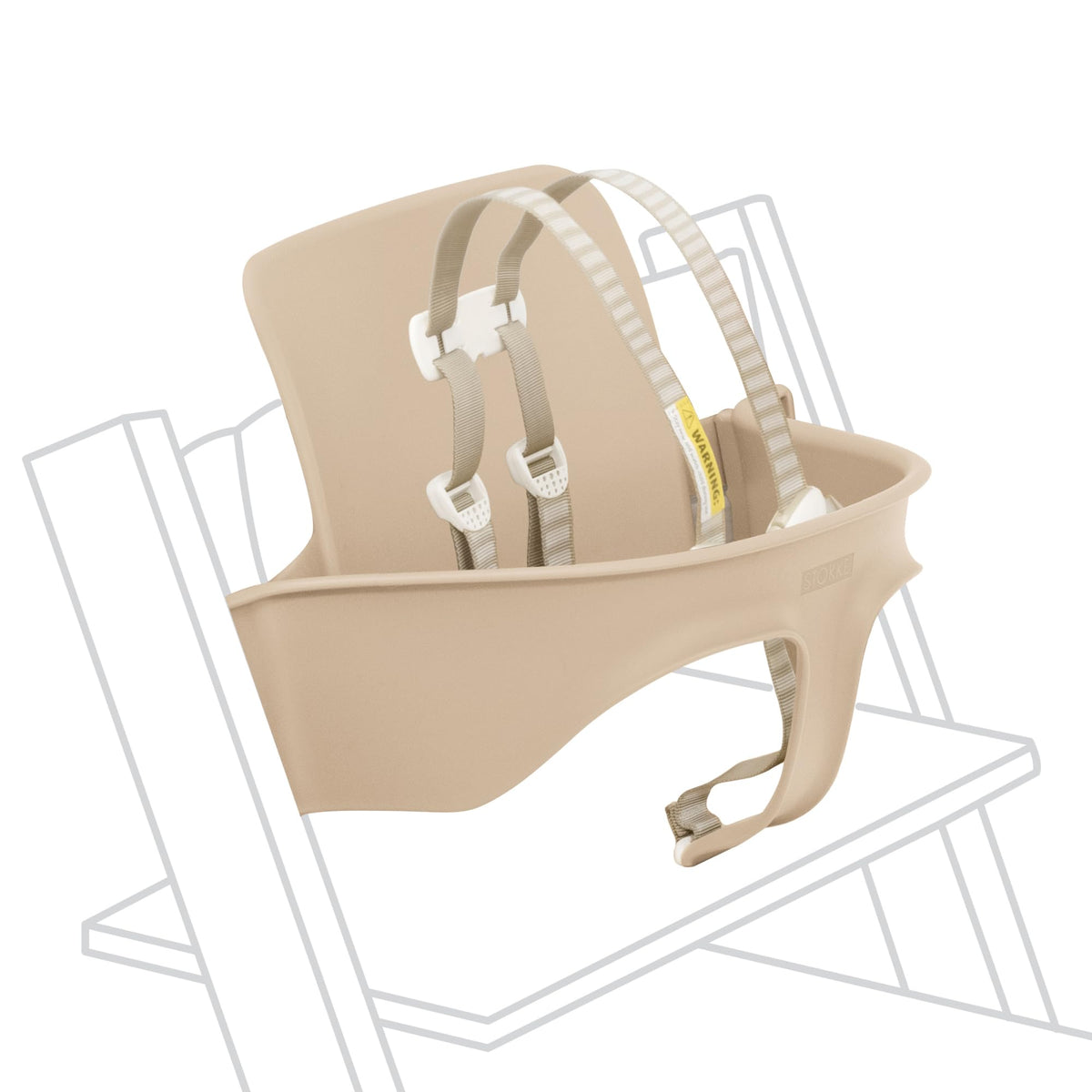 Stokke Tripp Trapp Baby Set back rest supports growing toddlers during family meals