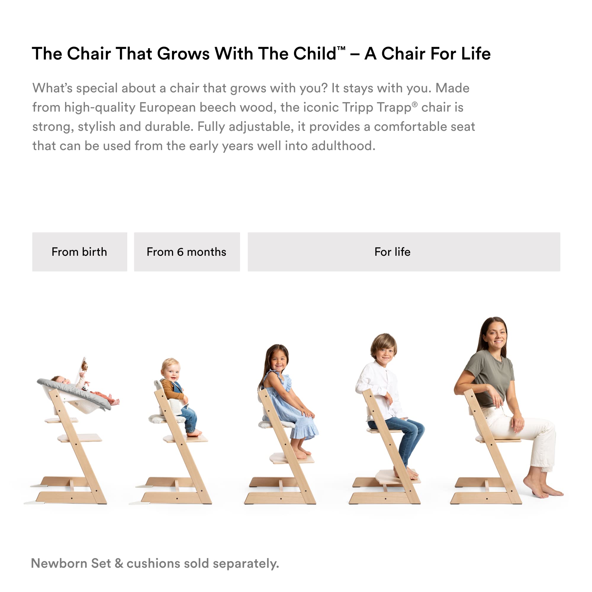 Stokke Tripp Trapp Baby Set cushion adds extra comfort for longer meals