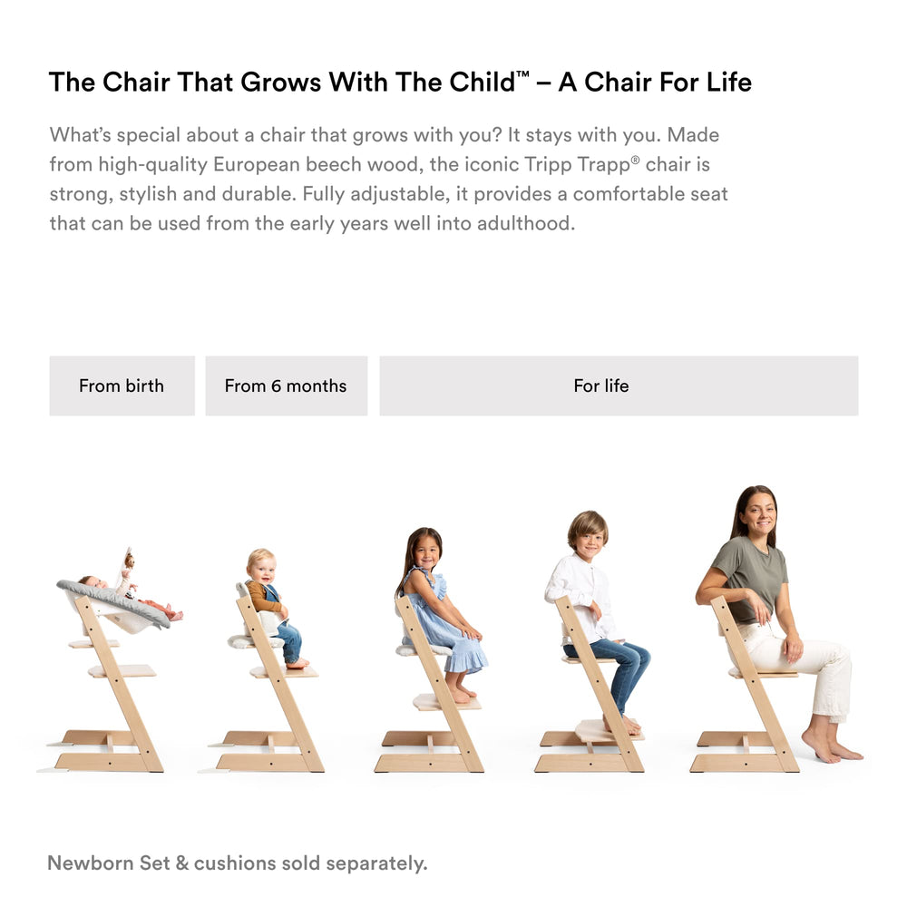 Stokke Tripp Trapp Baby Set cushion adds extra comfort for longer meals