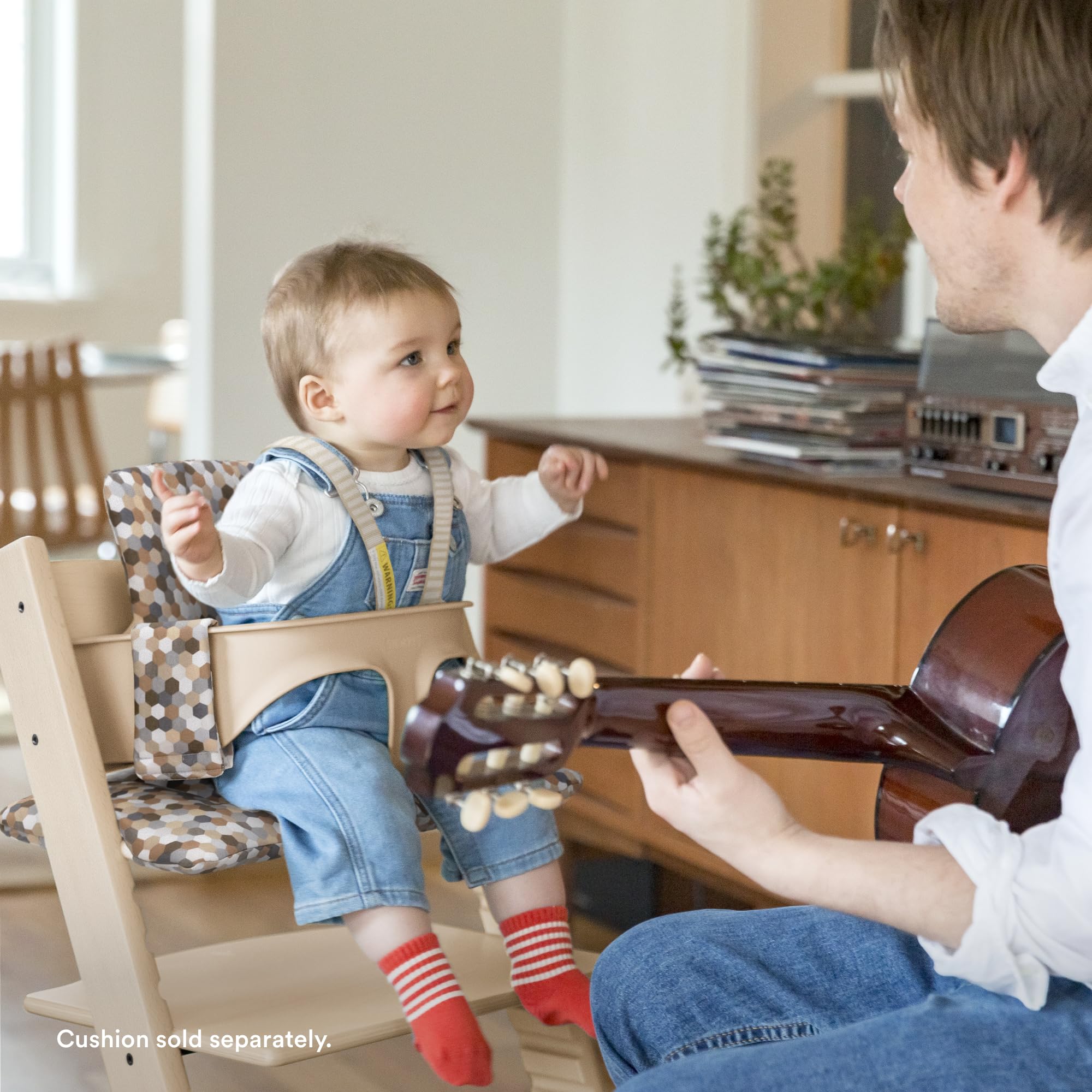 Stokke Tripp Trapp Baby Set seat creates a comfortable high chair experience
