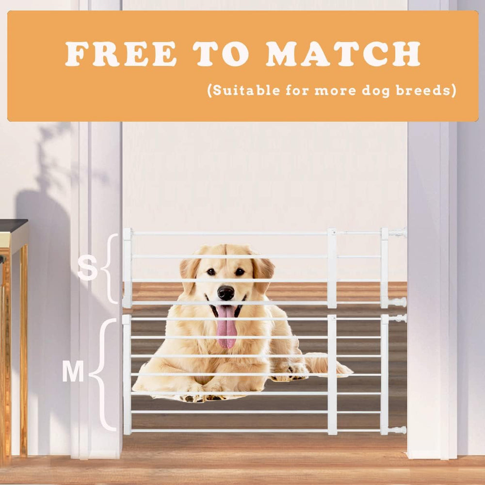 Stoneglow short dog gate stackable heights for versatile containment.
