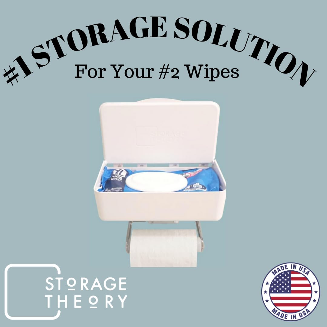 Storage Theory ABS durable material keeps bathroom wipes container easy to clean