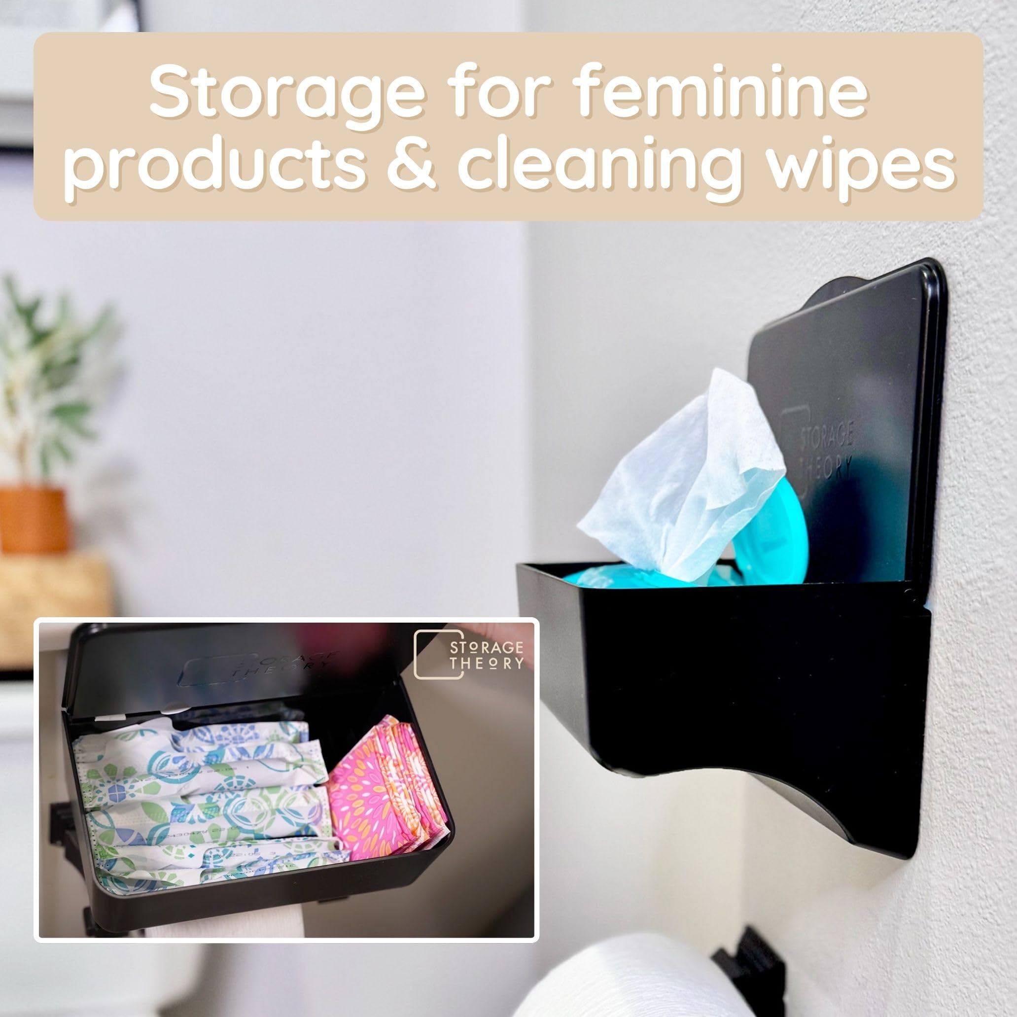 Storage Theory wipe-holder durable-abs-plastic resists moisture and cleans easily