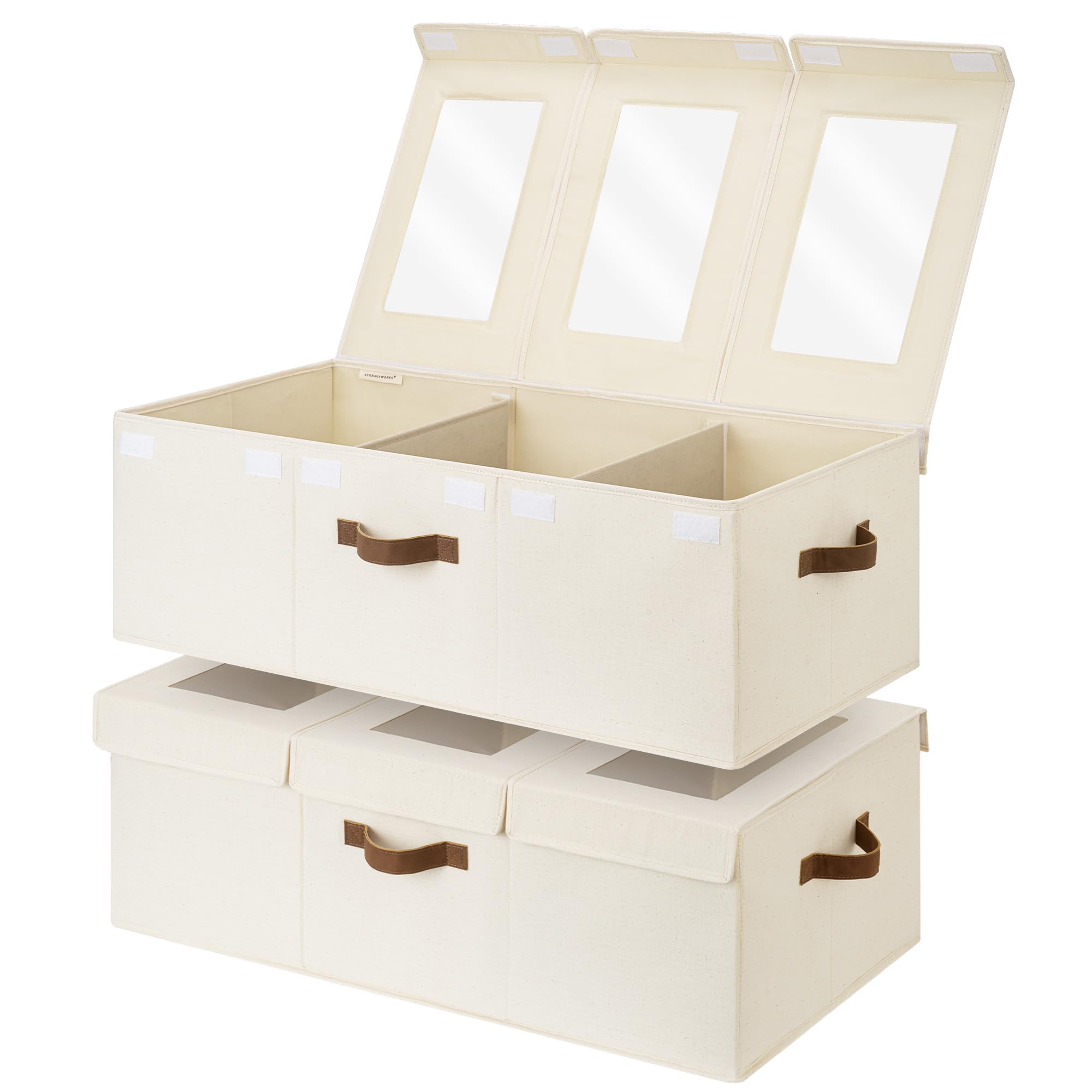 StorageWorks two pack offers versatile setup for playrooms bedrooms and shared living spaces.