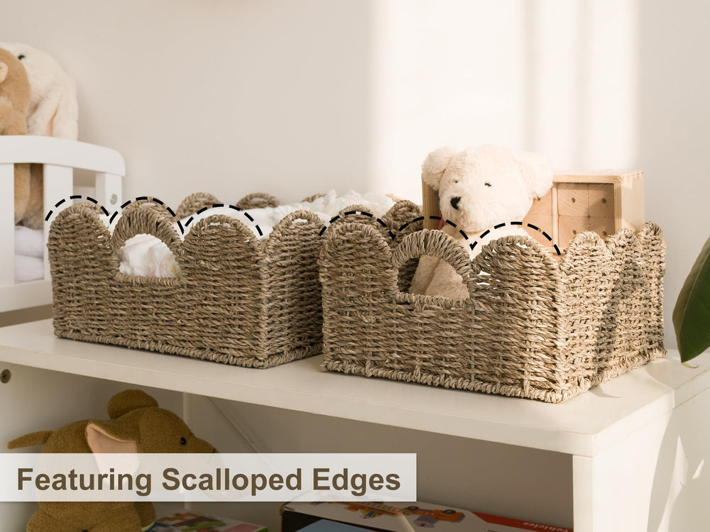 StorageWorks basket in bathroom for towels and toiletries, keeping items accessible