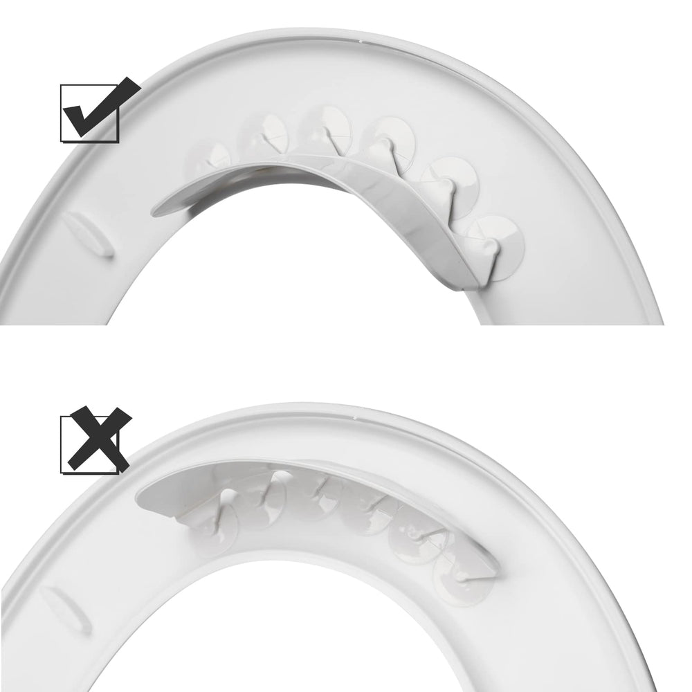 Storchenbeck urine deflector includes magic stickers to improve adhesion on rough surfaces