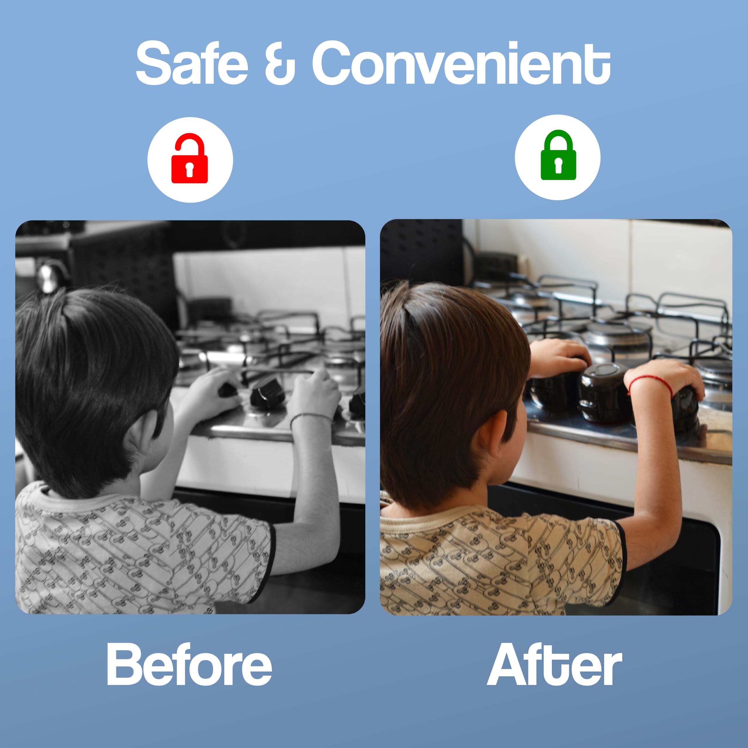 Clear visibility of control markings through the safety cover