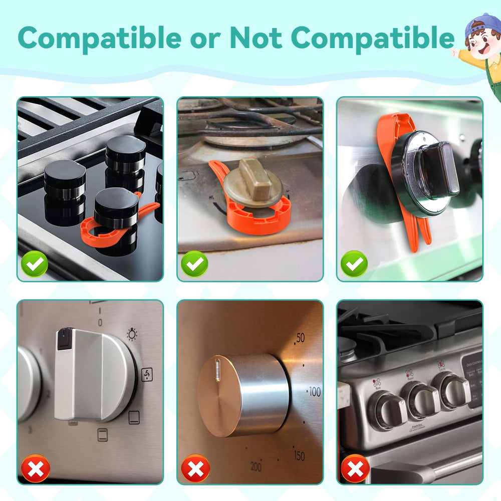 Stove Stoppaz kid safety locks pack closeup highlights durable, heat-resistant material.