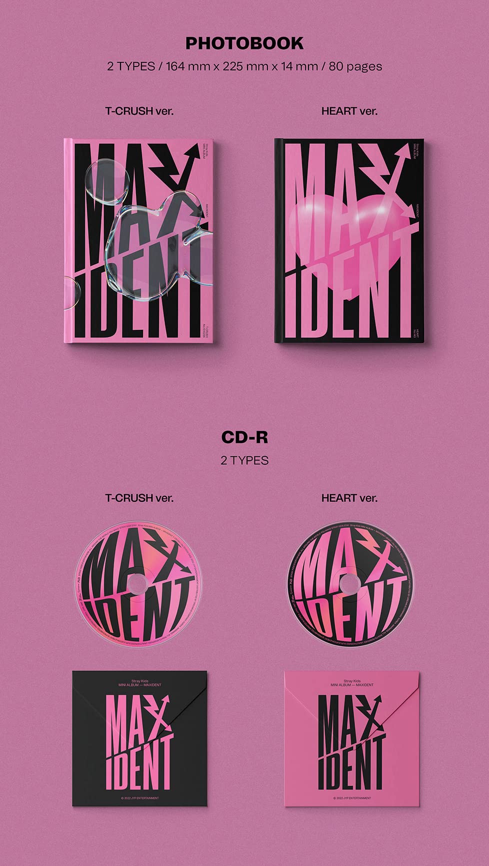 Stray Kids Maxi Dent CD-R disc close-up showing packaging for music storage