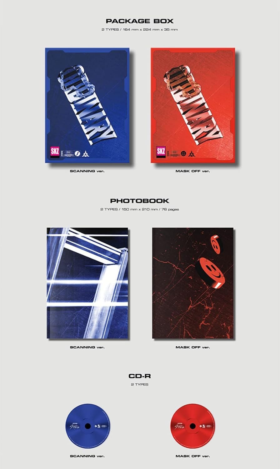 STRAY KIDS ODDINARY MASK OFF photocards (random 2 of 24) ideal for collection