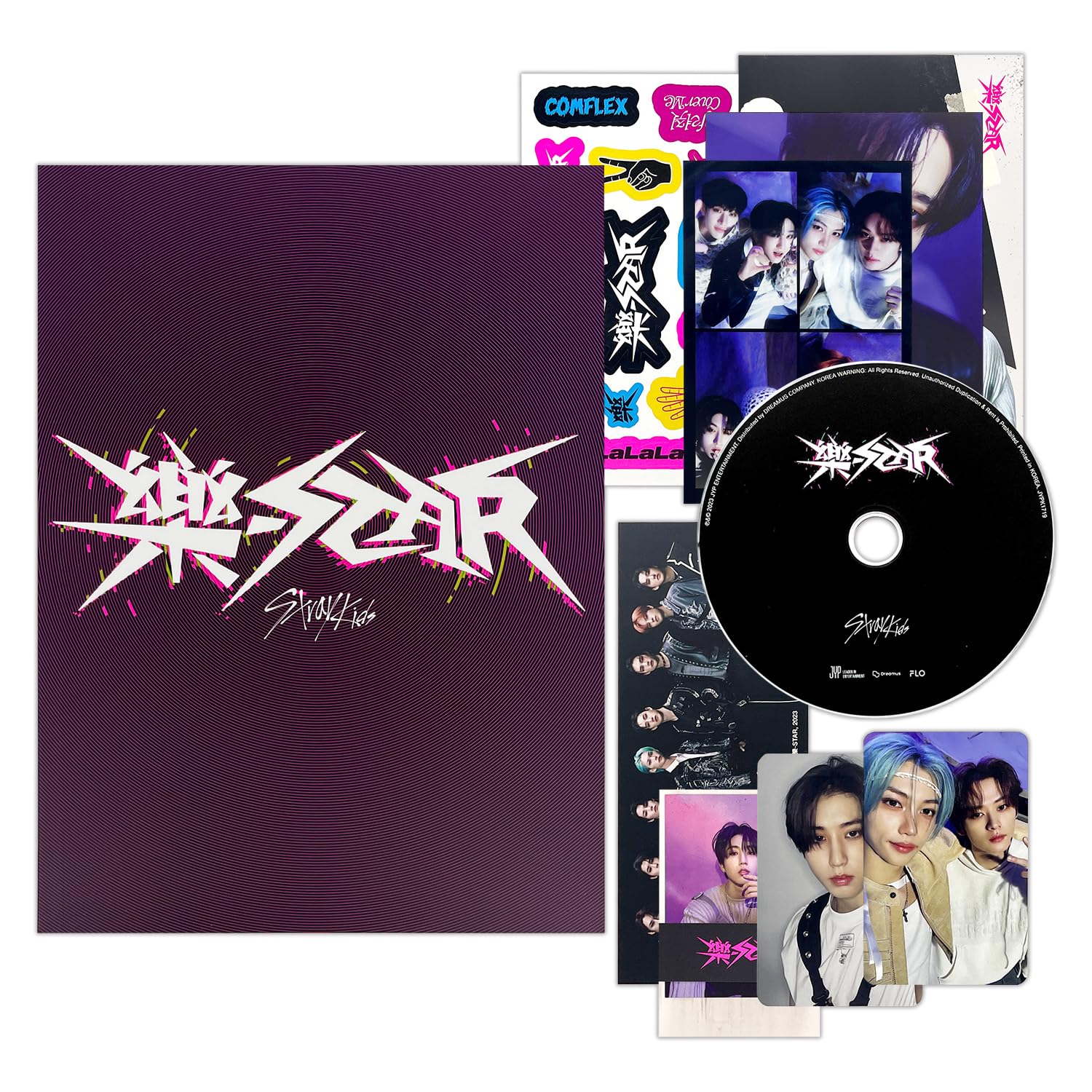JYP Ent Stray Kids Rock-Star photobook offers a collectible keepsake to relive concert memories.